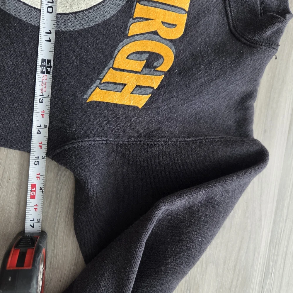 YOUTH‎ Vintage 1993 Pittsburgh Steelers Sweatshirt Black Crewneck M(10-12) USA
